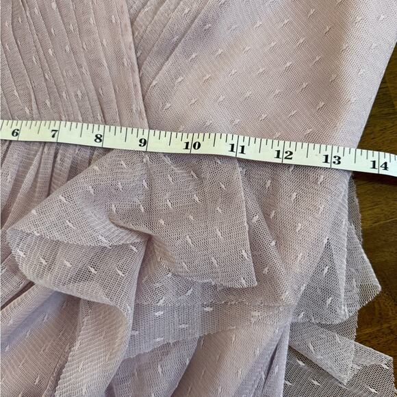 BCBGMAXAZRIA Ruffled Point D'esprit Gown - Picture 8 of 10